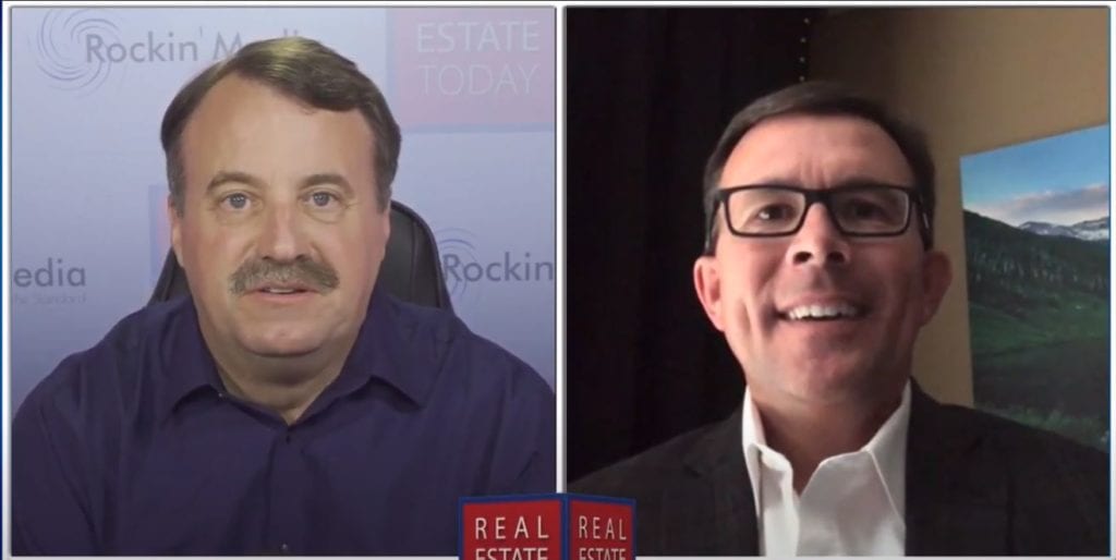 Video capture of Rick Machle & Greg Bacheller side-by-side for Real Estate Today video
