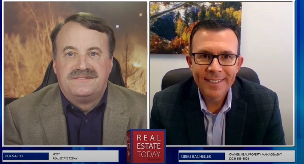 Screenshot of Real Estate Today video with Rick Machle & Greg Bacheller talking about the Boulder county fire